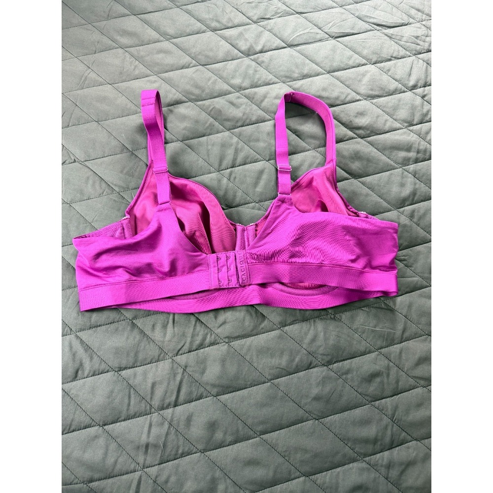 Cacique Bra Mens 46B Bright Pink Adjustable Straps Full Coverage Underwired - Picture 3 of 11